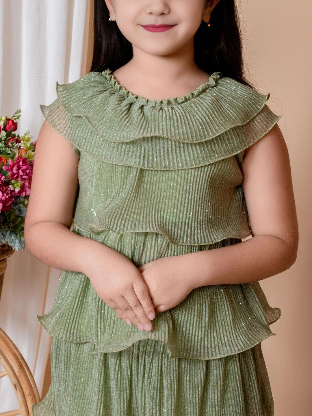 Girls Embellished Top with Trouser