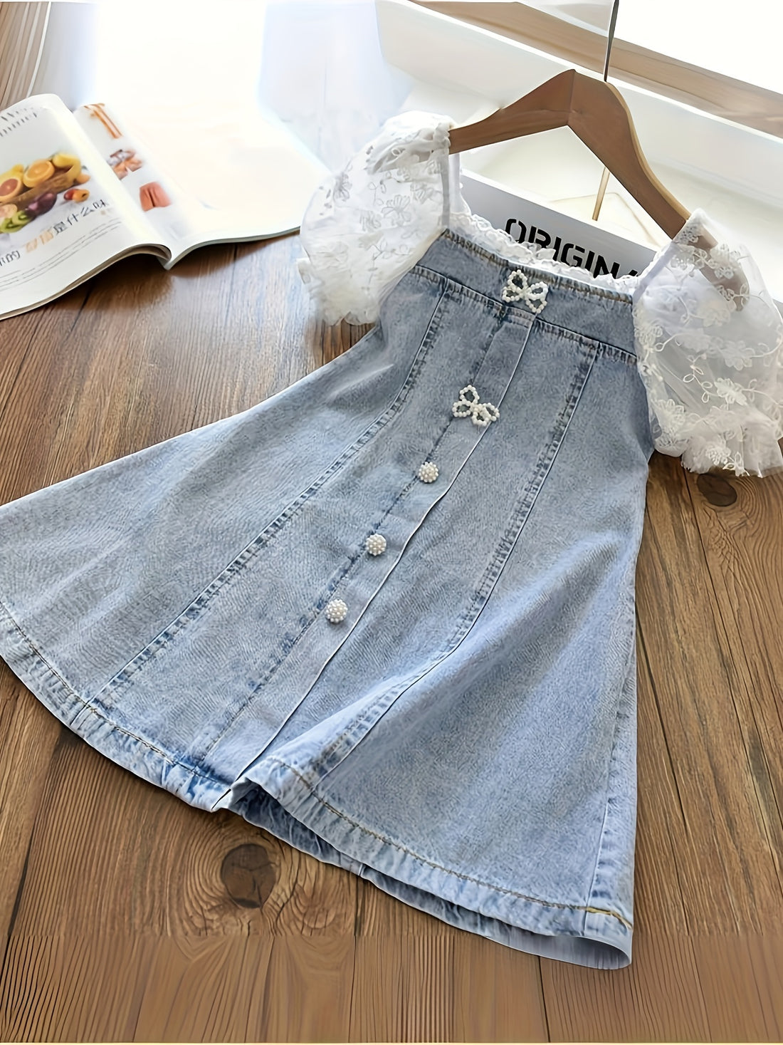 Elegant Light Blue Jeans Dress