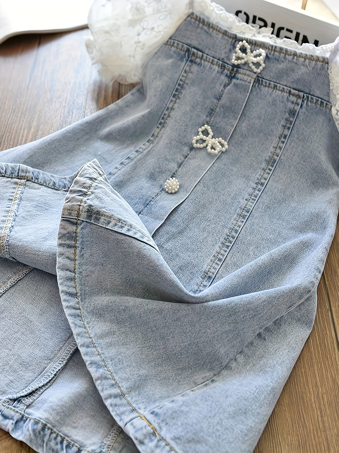 Elegant Light Blue Jeans Dress