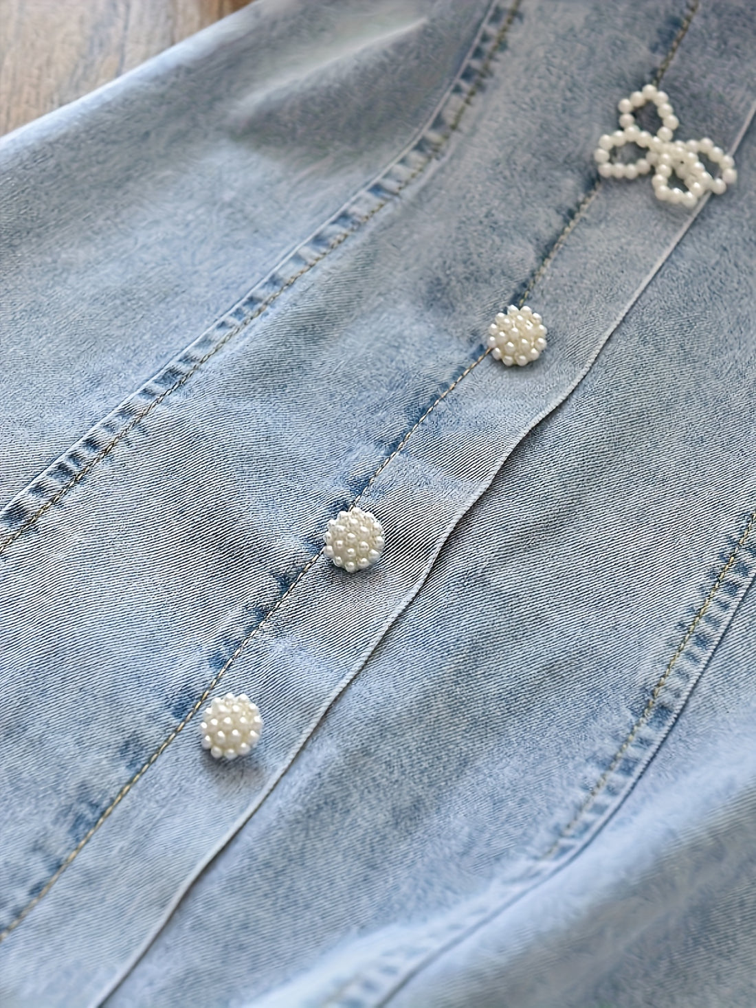 Elegant Light Blue Jeans Dress