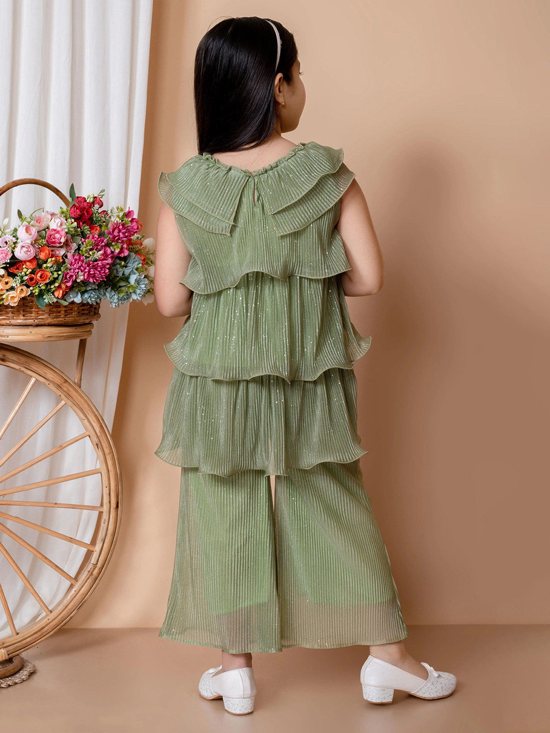 Girls Embellished Top with Trouser