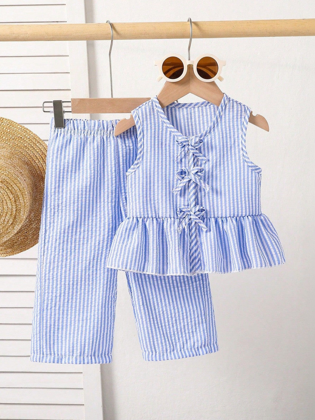Striped Top with Pyjamas