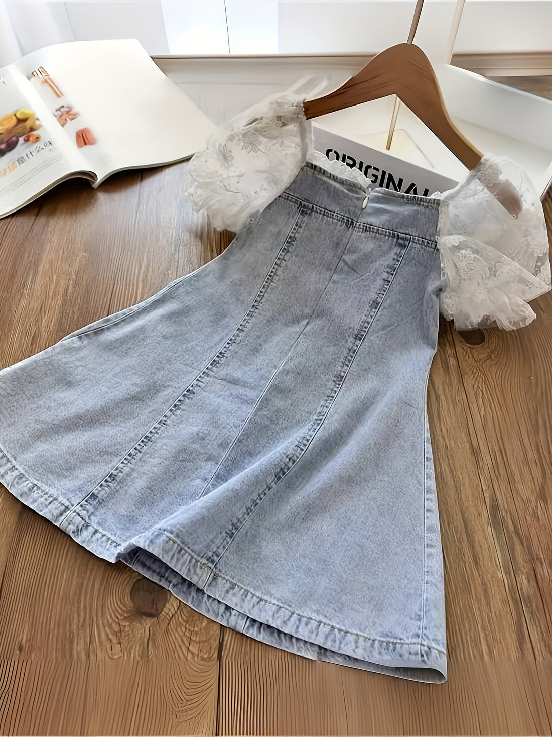 Elegant Light Blue Jeans Dress