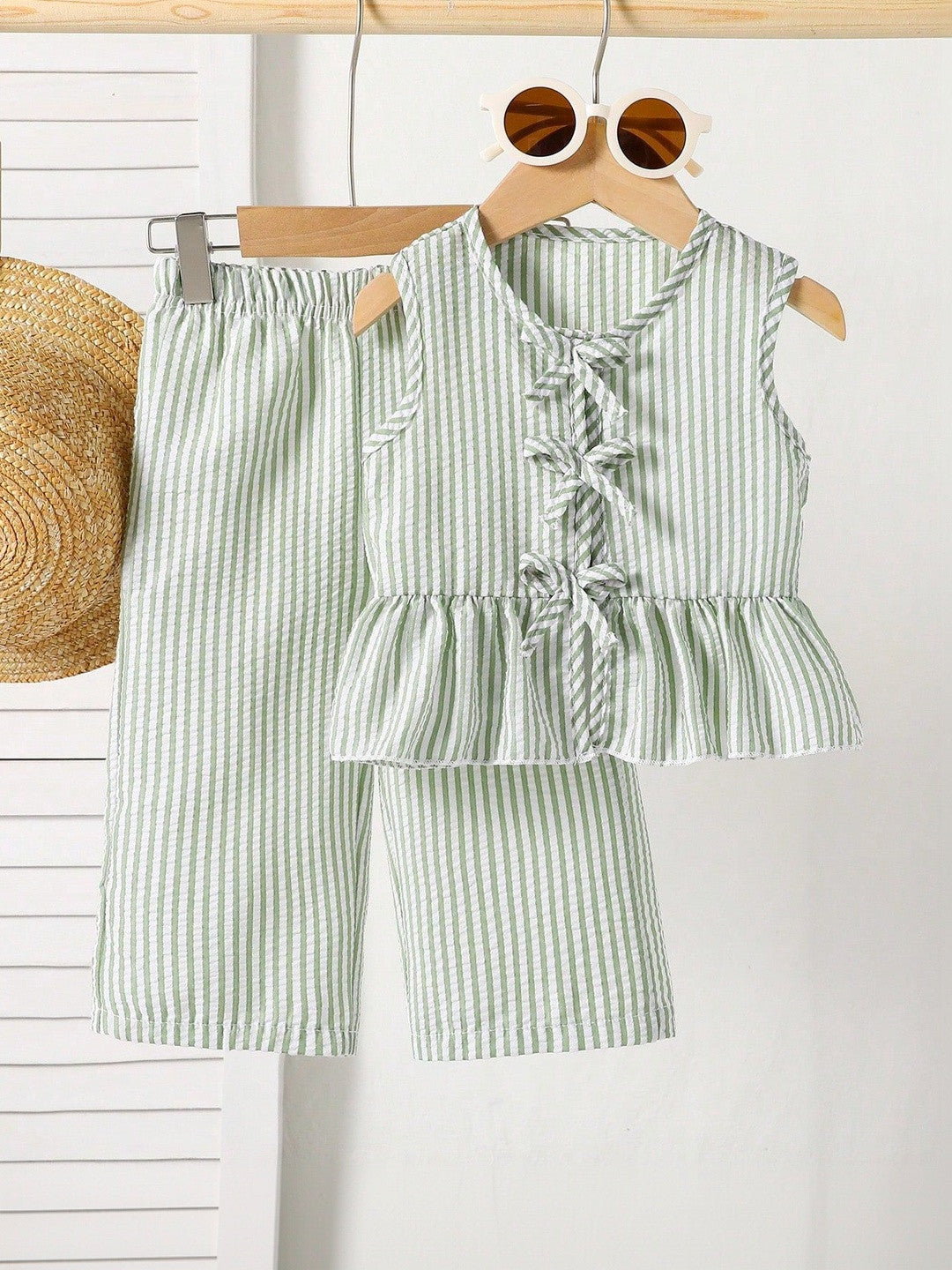 Striped Top with Pyjamas