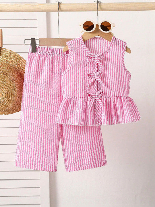 Striped Top with Pyjamas